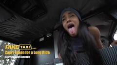 Steamy Fake Taxi Capri Lmonde Lowers her Sexy Booty onto cock Thumb