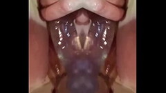 MIRRanuz 29 20240918 BARBIE head fuck myAnus DP 2 dildos Glass Knotted Plug DP Thumb