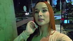 COLOMBIAN TEEN has risky PUBLIC SEX with stranger in a restaurant bathroom! - Abella Olsen Thumb