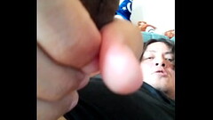 Leaking precum, slowly stroking my uncircumcised cock, extreme closeup. July 20, 2024. Thumb