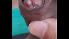 Leaking precum, closeup. July 18, 2024. Thumb