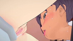 3D Hentai: Femdom anime girl cuckold her boyfriend and turns him into a toilet Thumb