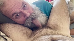 Moustache Grandpa Nurses on Hairy Cub Cock Thumb