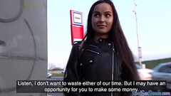 Reality leather babe public POV fucked outdoor 4 money Thumb