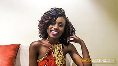 Smiling Ebony Cutie in POV Casting Fucked Hard by BWC Thumb