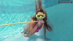 Hottest babe Irina Poplavok is naughty in the pool Thumb