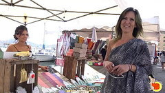 Canadian slut Lilith has fun with 2 French cocks in Marseille Thumb