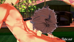 Fate Yaoi - Shirou &amp_ Sieg Having Sex in a Onsen. Blowjob and Bareback Anal with creampie and cum Thumb