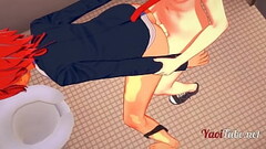 2 NekoBoys having sex in School'_s Toilet , handjob and anal with crempie Thumb