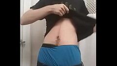 Jerking it in the bathroom Thumb