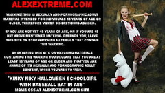 Kinky Niky Halloween with baseball bat in ass Thumb