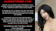 Hotkinkyjo and the belly bulge fuck machine Thumb