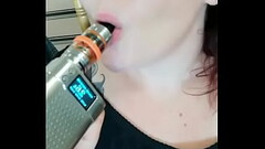 BBW BananaSmashLee blows white clouds Thumb