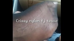 Crissy Nylon Fj Tease at Park Thumb