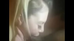 Sexy Snowbunny Gagging Herself on the Dick Thumb