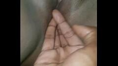 Fingering the fat pussy Thumb