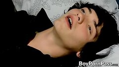 Vampire twink loves riding his lovers huge erect cock Thumb