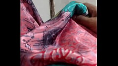 Jerking in maids silk satin saree cumshot Thumb