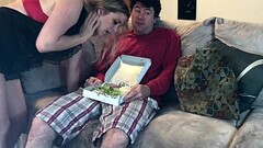 Horny MILF slurps a big dick salad - Erin Electra Thumb