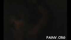 Dirty slut gets teat and pussy t. from a female-dominant Thumb